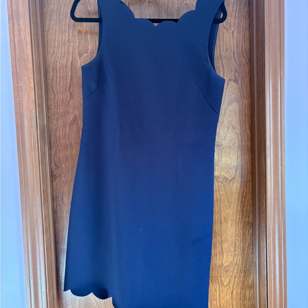 Elegant Navy Blue Sleeveless Dress